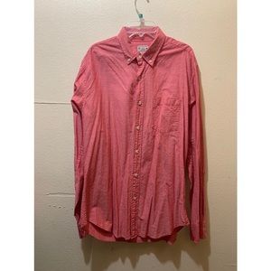 J.Crew men’s button down Linen red size medium